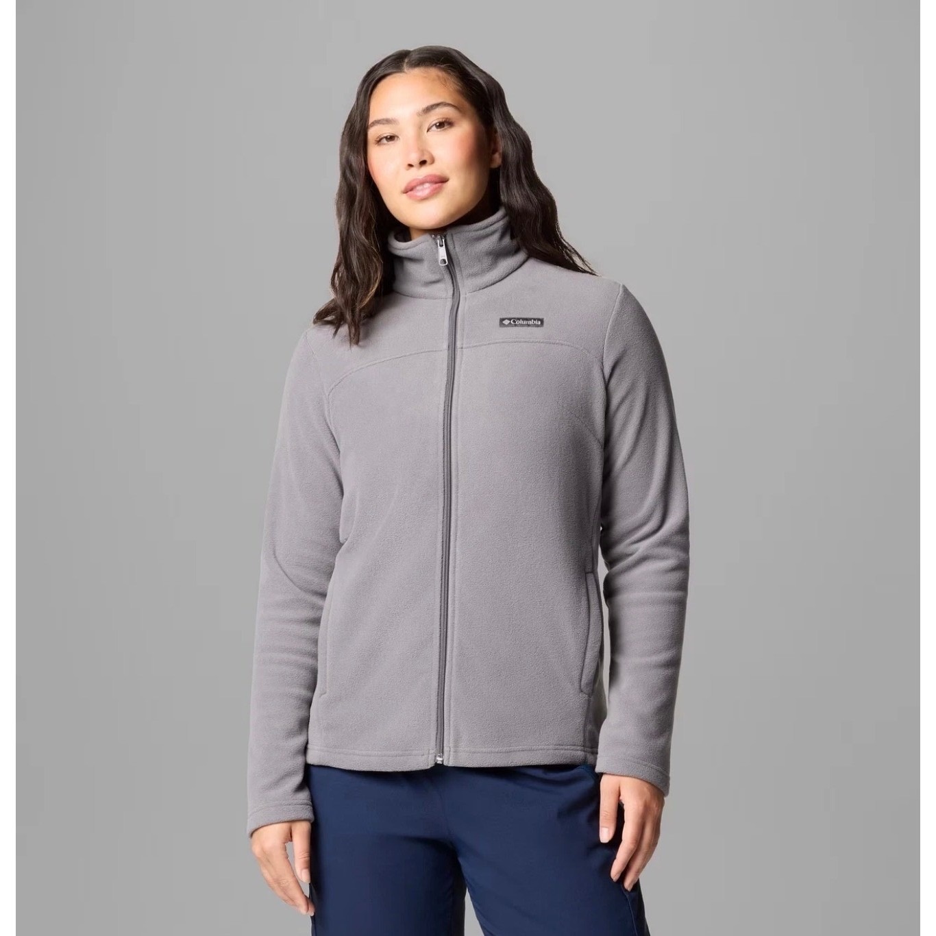 Columbia Castle Dale Full Zip Fleece Jacket Grey Womens Xxl Xl5611-023 New